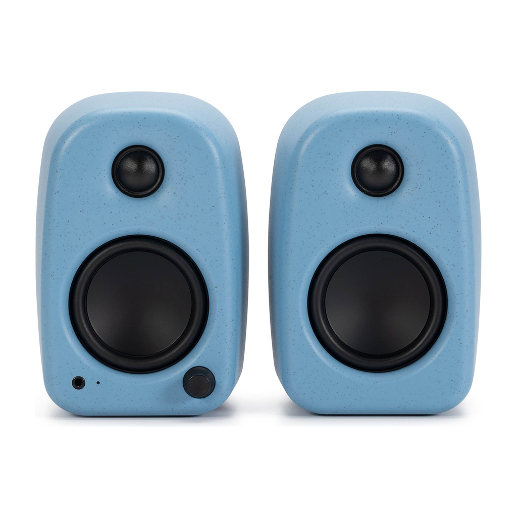 Paired Compact Desktop Stereo Audio Units, Bluetooth Enabled Active Speaker Set With Tunable Sound Performance