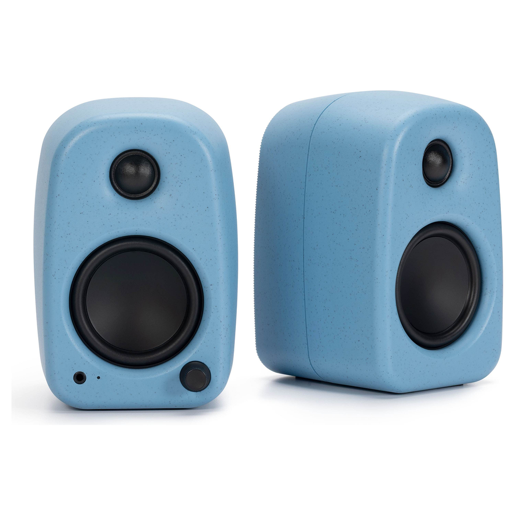 Paired Compact Desktop Stereo Audio Units, Bluetooth Enabled Active Speaker Set With Tunable Sound Performance