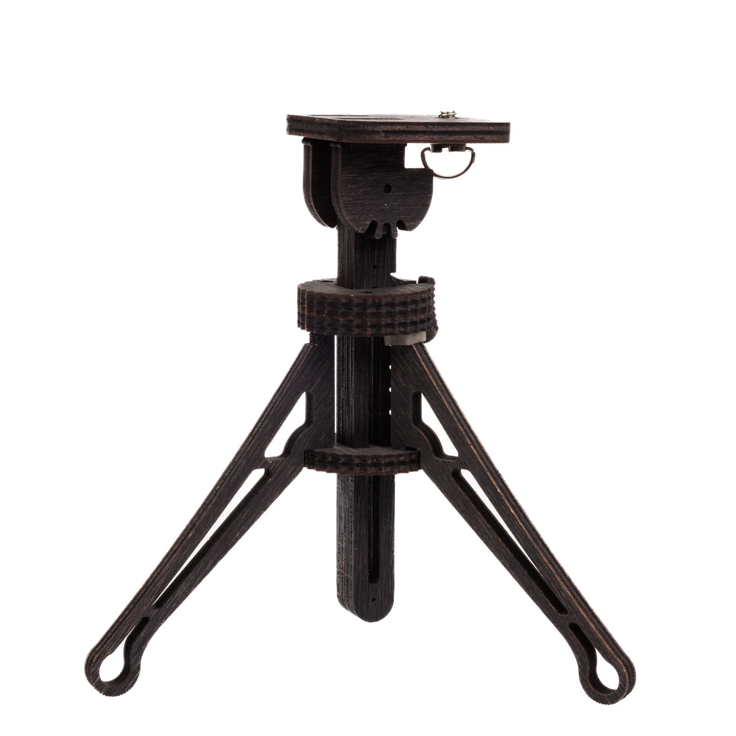 Retro-Style Compact Tabletop Tripod, Height Adjustable Mini Support Bracket With Tiltable Mounting Platform