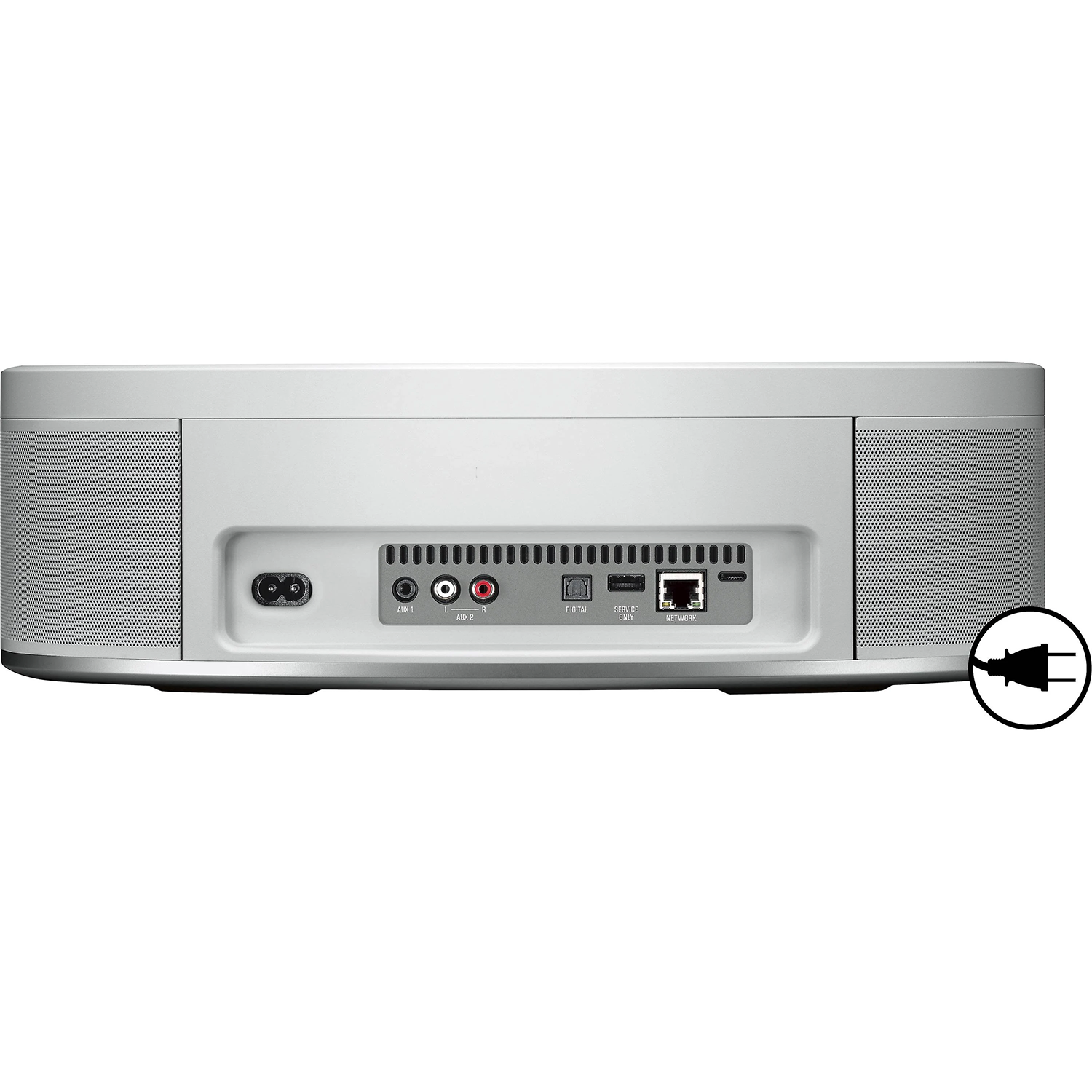 Oval Multi-Room Streaming Audio Unit, Dual-Mode Wi-Fi And Bluetooth Powered Speaker With Wired Connection Interfaces