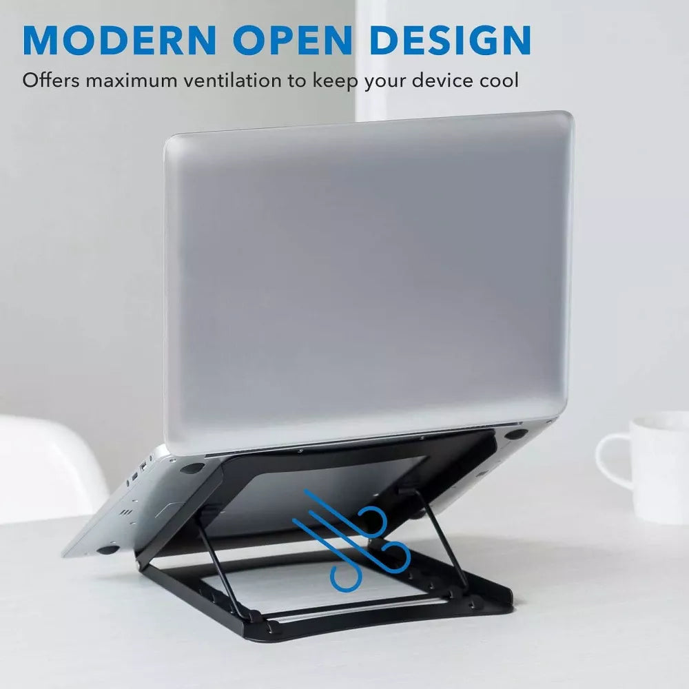 5-Speed Height Adjustable Foldable Steel Laptop Riser Stand