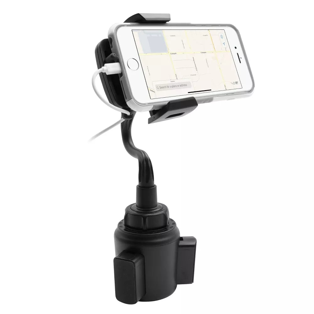 Flexible Gooseneck Cup Holder Car Phone Mount