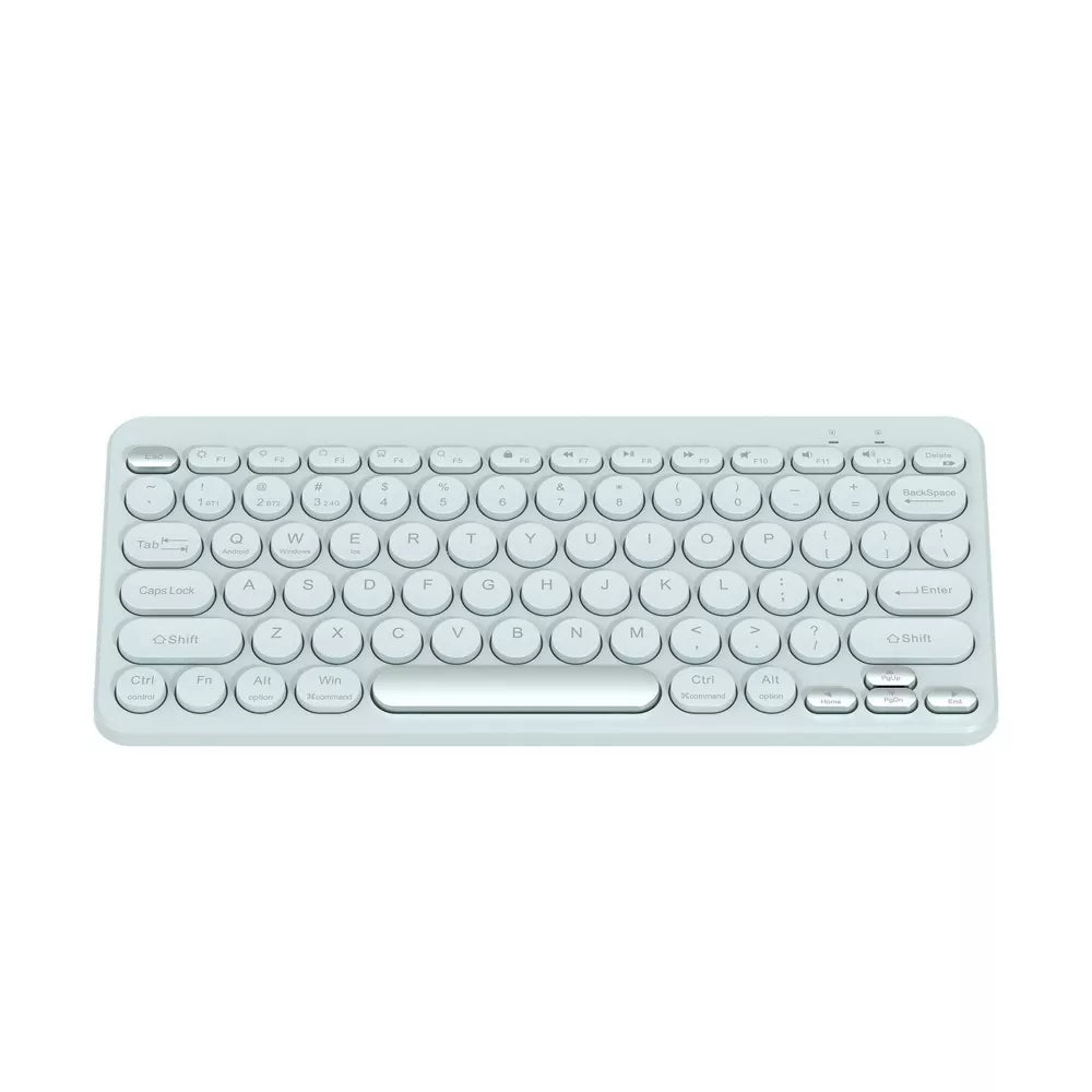 Compact Round Key Dual-Mode Wireless Keyboard