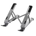 Aluminum Adjustable Laptop Stand with Built-in 4-Port USB Hub